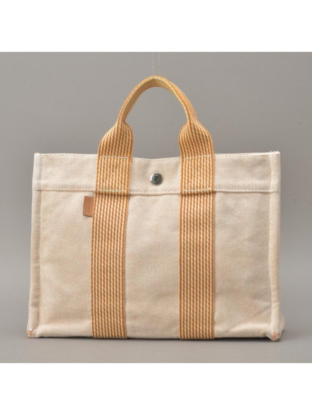 Hermes New Fourre Tout PM Handbag Canvas Orange